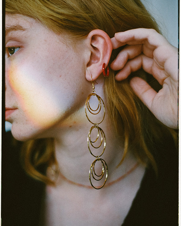 Maxi disco age earrings