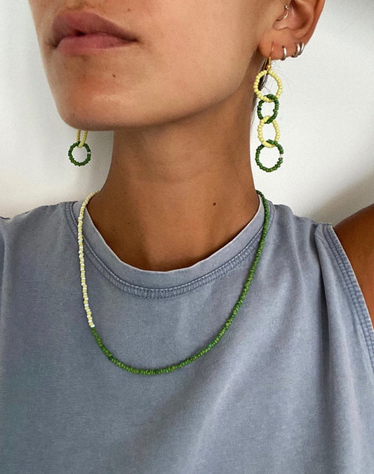 Lime earrings