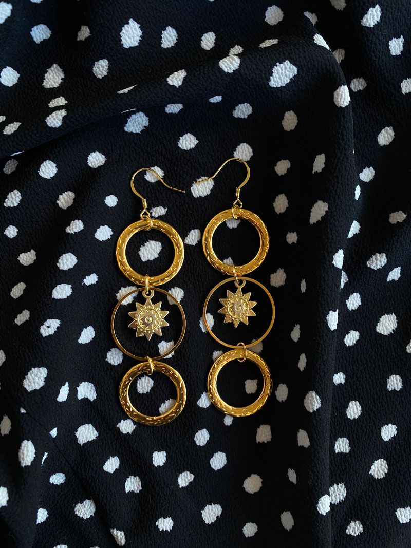 Golden soleil earrings