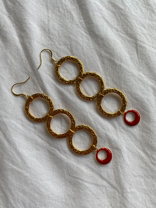 Golden sundance earrings