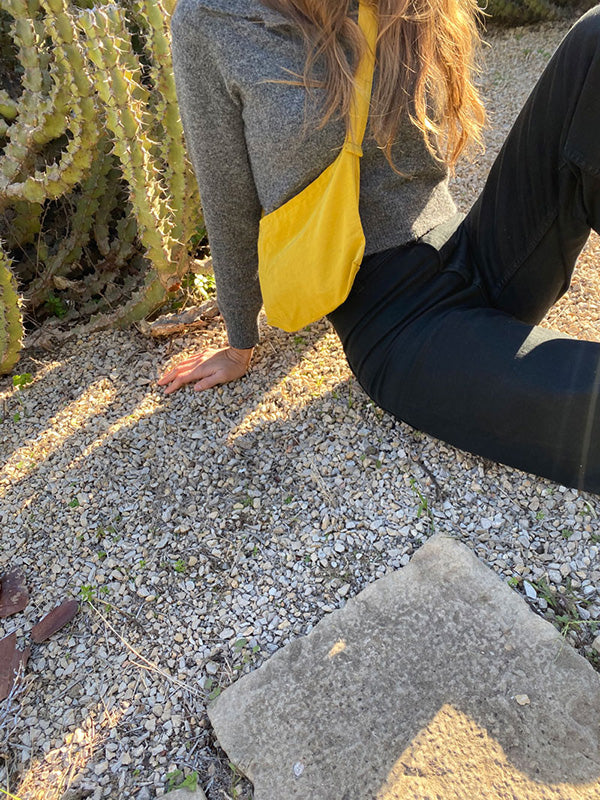 Mustard twill bag