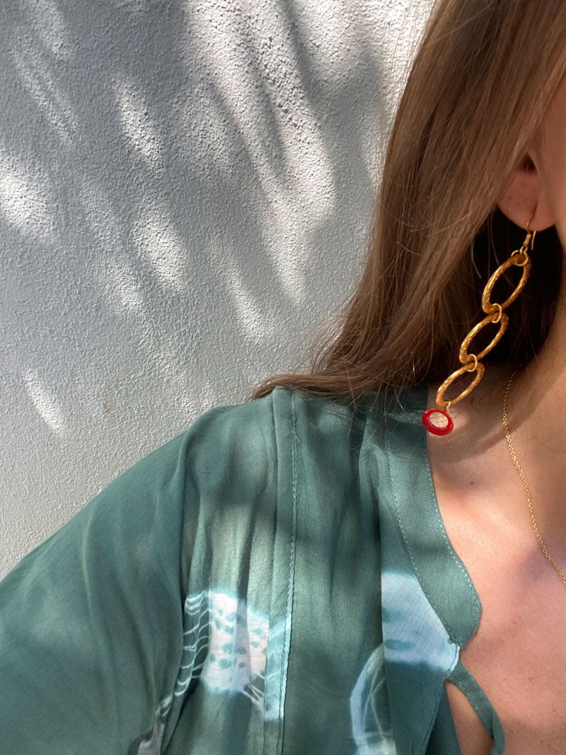 Golden sundance earrings