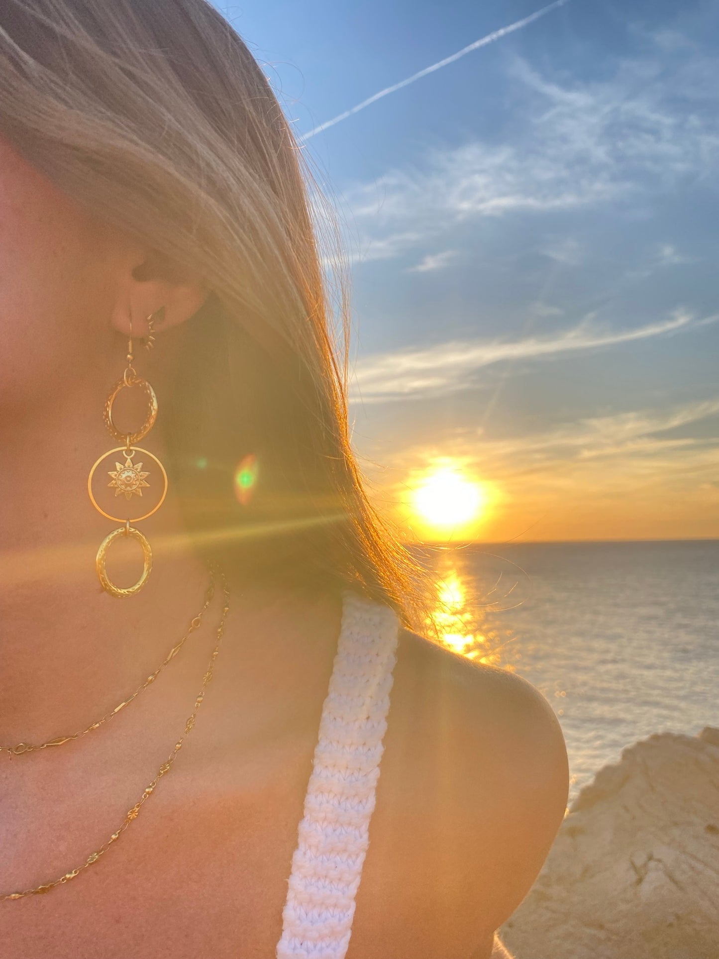 Golden soleil earrings