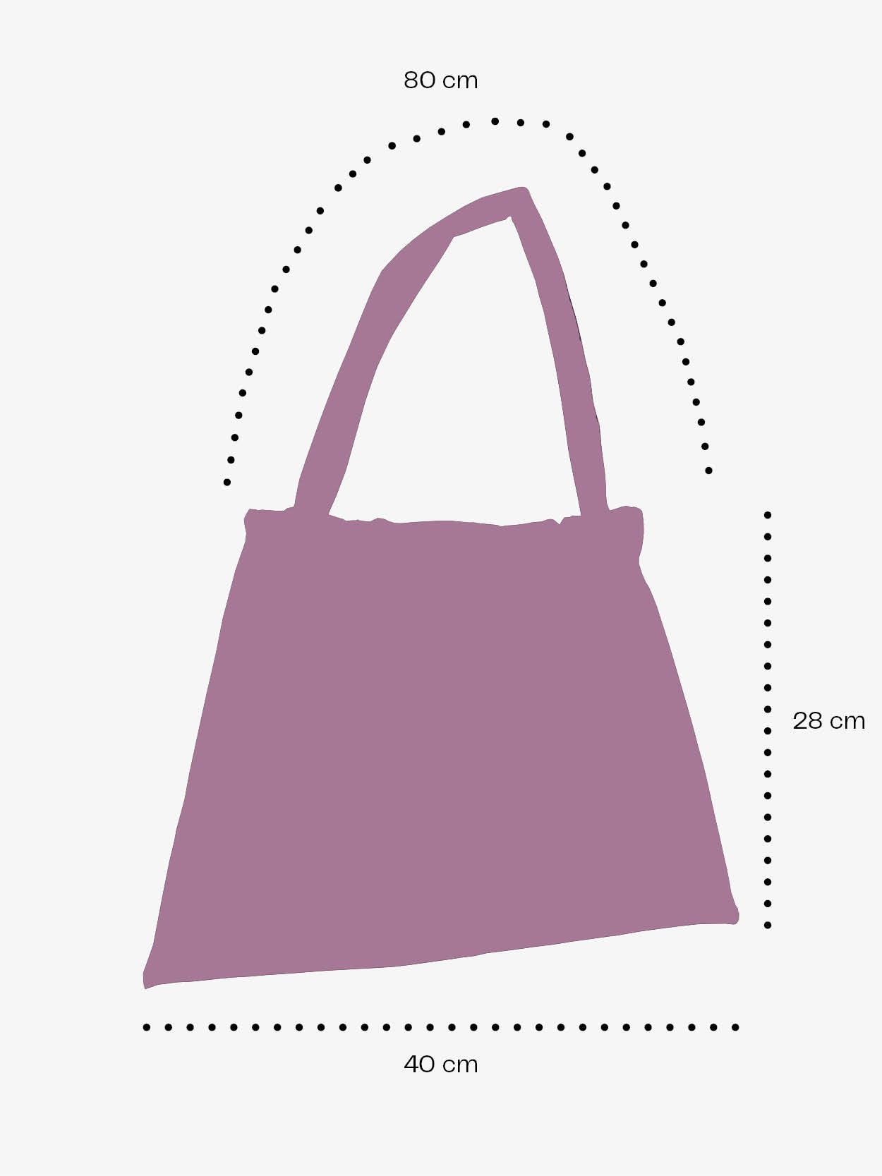 Luc bag XL in LILAC