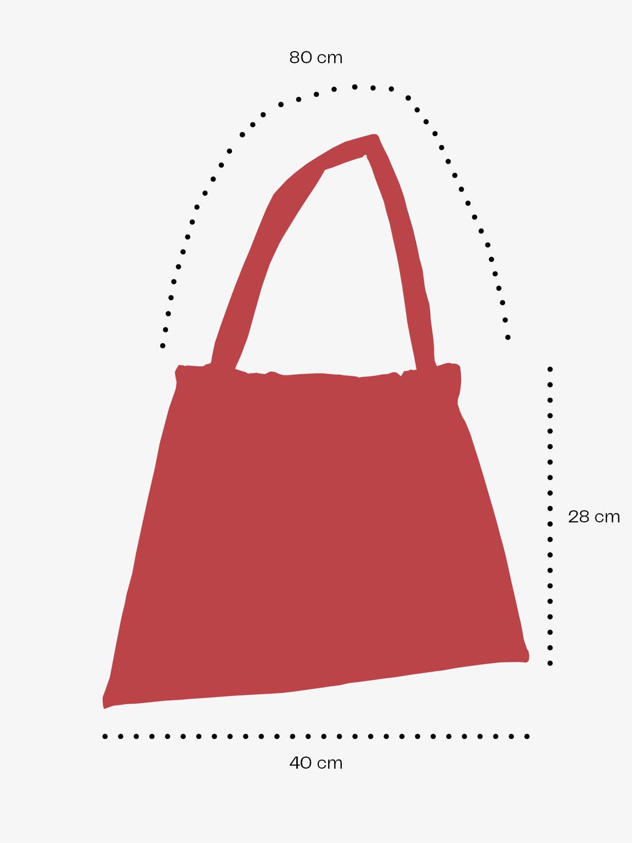 Luc bag XL in RED