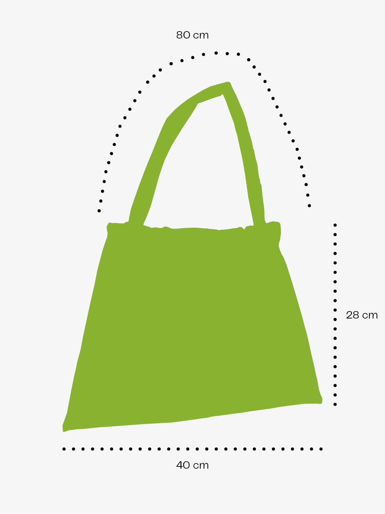 Luc bag XL in GREEN