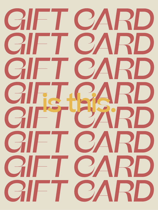 GIFT CARD